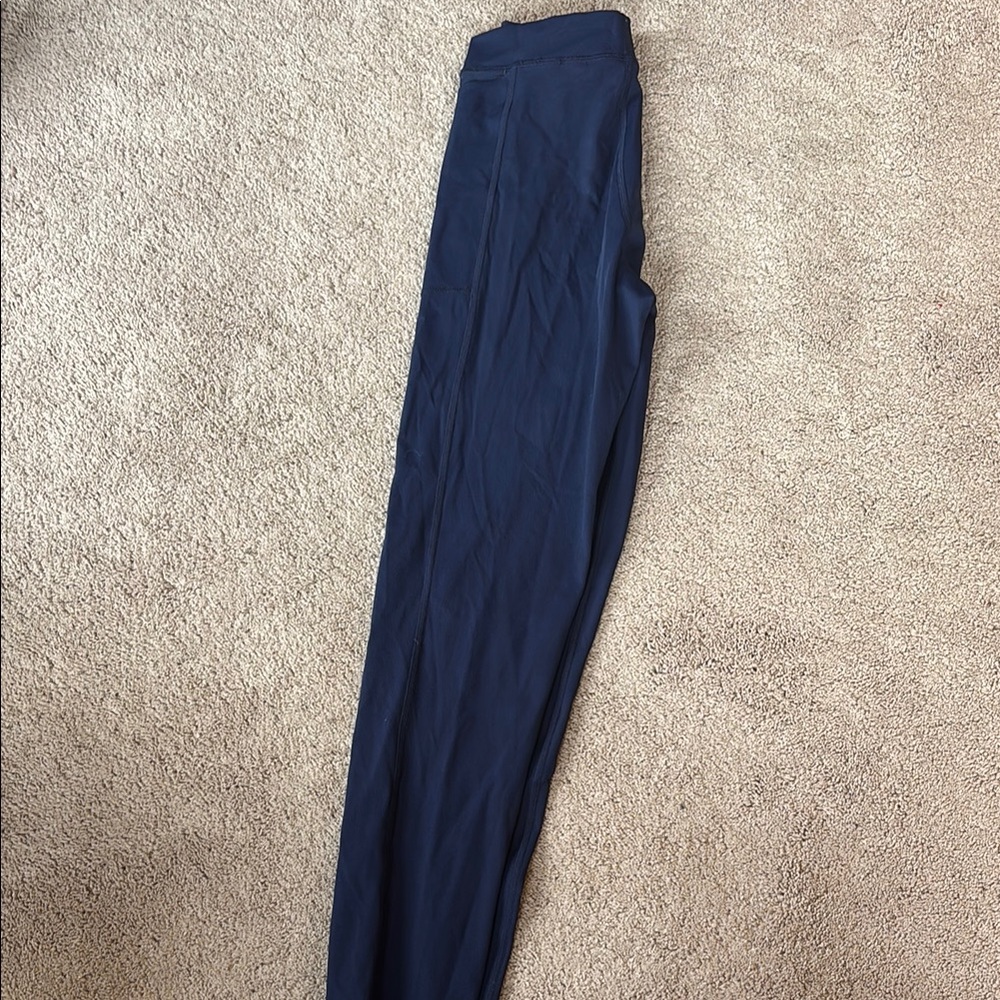 Aerie Blue Leggings Smooth Casual Wear w/ pockets